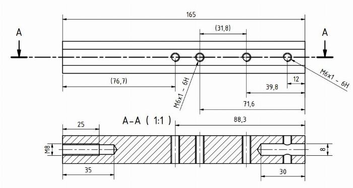 Aluminium hexagon SW19 motor axis for internal motor 