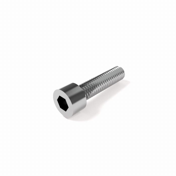 Screw M6x25 silver for circular tube 28mm