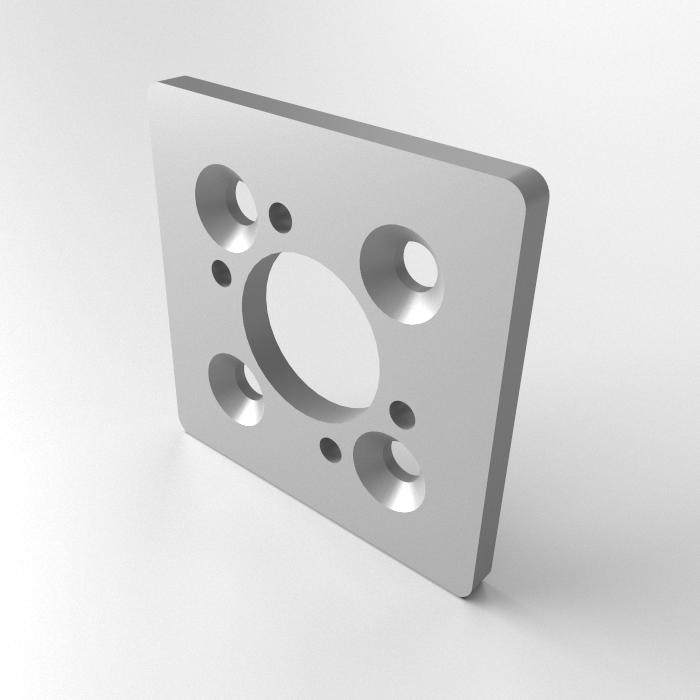 Leadscrew mounting plate 60x60x5