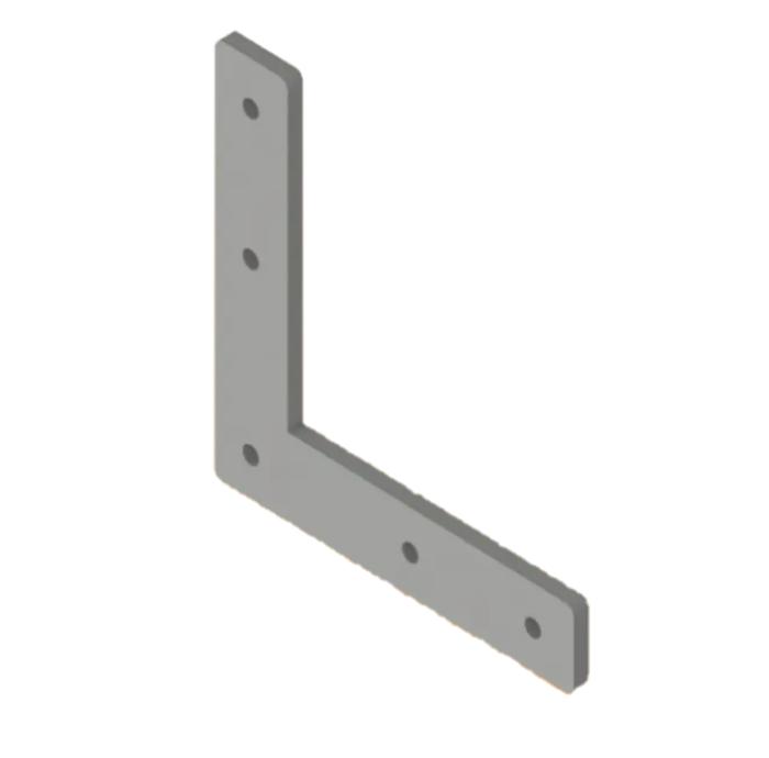 Csatlakozó lemez -L- Alu lasered 36x140