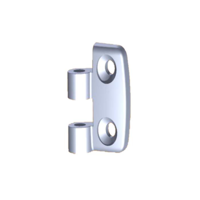 Hinge wing 45 aluminium light, To hinge panels or aluminum profiles