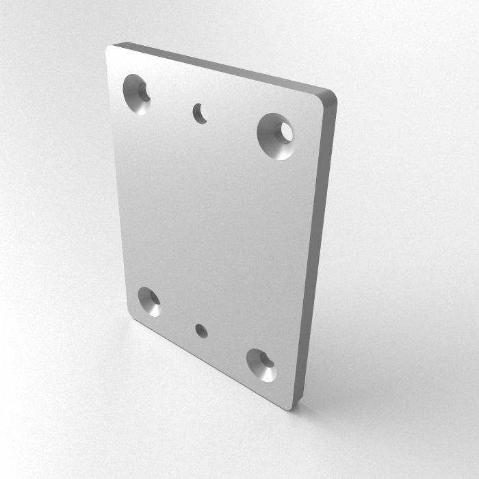 T-Connector Plate 160x120x10 -T-  6-Hole , Laser cut