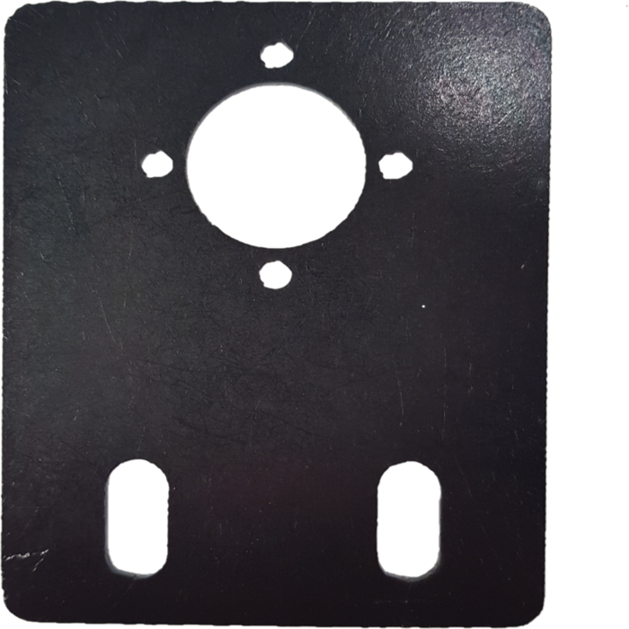Motor holder steel 80x100 with hole circle 35mm